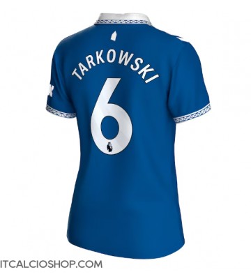 Everton James Tarkowski #6 Prima Maglia Femmina 2023-24 Manica Corta
